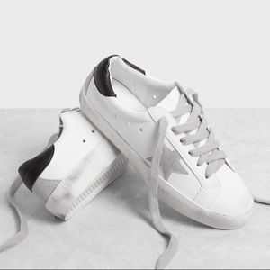 GGDB knockoff white star sneakers